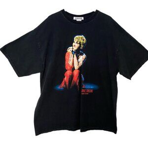 Vtg Y2K Celine Dion Shirt Black Las Vegas Residency Concert Tour Singer Sz XXXL